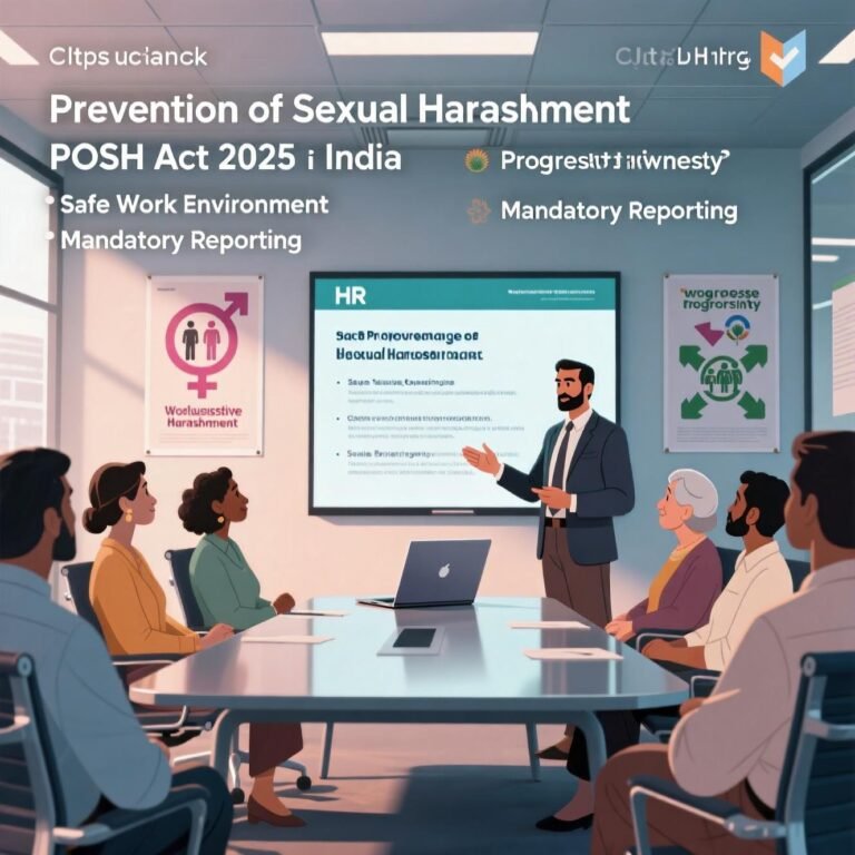POSH Act 2025: The Ultimate HR Guide 58 POSH ACT 2025-a man standing in front of a group of people in a meeting