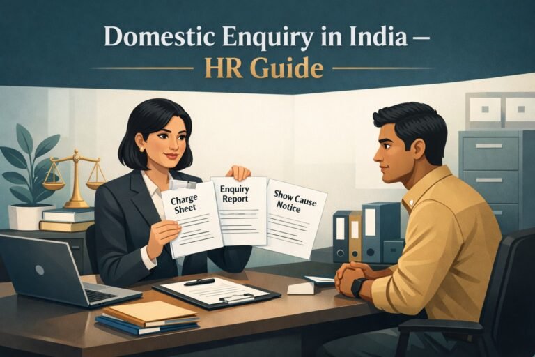 Domestic Enquiry in India: Step-by-Step HR Guide for Beginners (2026) 1 Domestic Enquiry in India