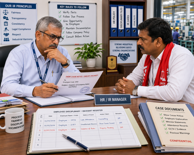 HR verifying protected worker status before disciplinary action